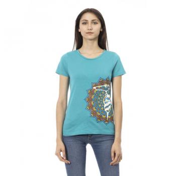 Trussardi Action Light-blue Cotton Tops & T-Shirt - XL