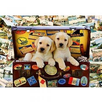 Puzzle Bluebird - Cachorros Viajantes, 1000 Piezas