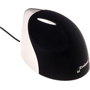 Bakker Elkhuizen Evoluent4 - Ratón Vertical para PC, Color Negro