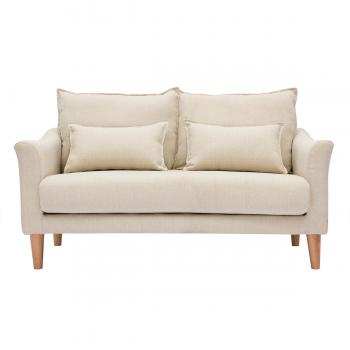 Sofá 2 plazas beige KATE de Miliboo