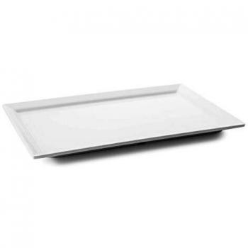Lacor - 63536 - Bandeja Rectangular De Melamina Classic 70x30x2cm- Blanco