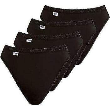 Sloggi Basic+ Tai Women's Briefs 4-Pack - Black - Size 40