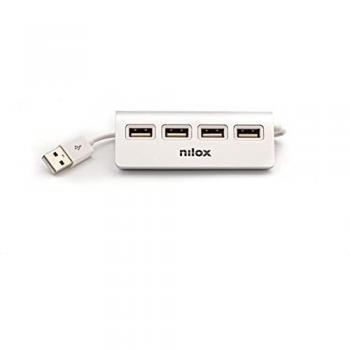 Nilox HUB 4 Porte USB 2.0 ALLUMINIO