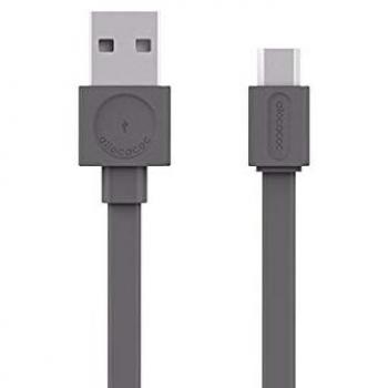 Allocacoc Cable USB MicroUSB Basic Gris