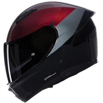 Casco Integral Nolan N60-6 Negro-Rojo-Gris L Verniciatura Especial