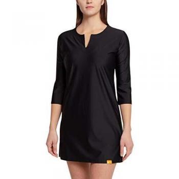iQ-UV Tunika - Vestido de Playa para Mujer, Mujer, 654122, Negro, Large