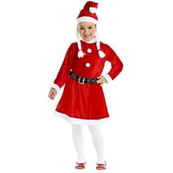 Kimokawaii Disfraz Mama Noel Trenzas Talla 1-2 AÑOS TAMAÑO Bebe