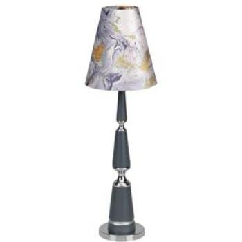 Lámpara de Mesa Poliresina Bishop 22,5x22,5x75cm - Iluminación Decorativa Multicolor