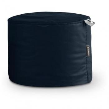 Puff Taburete Polipiel Exterior Azul Oscuro Happers