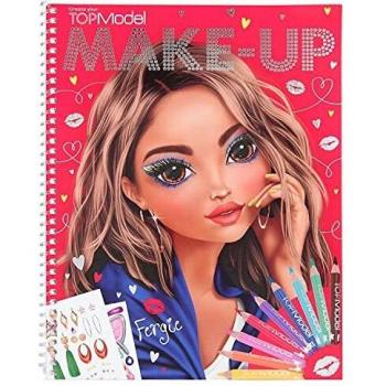Libro de Coloreo de Maquillaje TOPMODEL, Aprox. 24 x 19,5 x 1 cm