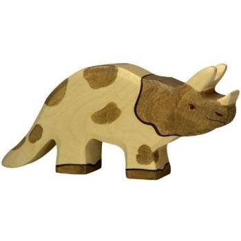 Holztiger Wooden Triceratops Figurine 80336