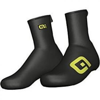 Ale L08554018-02 Cubrebotín Antilluvia, Hombre, Negro/Amarillo, 37-38