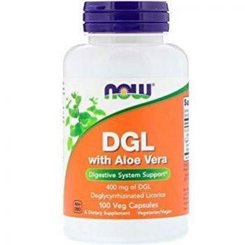 NOW Foods DGL with Aloe Vera - 100 Vegan Capsules