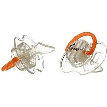 Bebé Elegance 2607 chupetes, tamaño 1, naranja 2-pack,