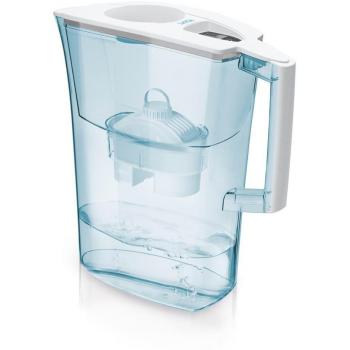 Jarra para filtrar el agua del grifo y mejorar su sabor- Laica PRIME LINE J51-AC color azul capacidad 3 litros, incluye 1 filtro bi-flux que reduce la cal y el cloro y dura 150 litros o 1 mes.