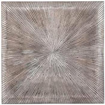 DKD Home Decor Modern Silver 3D Wall Decoration 121.5 x 2.5 x 122 cm