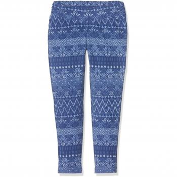 Columbia niñas 'Glacial Impreso Forro Polar Leggings, niña, Color Eve Nordic Stripe, tamaño Medium