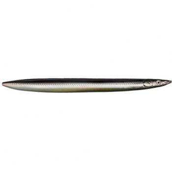 Cebo para truchas marinas Savage Gear Line Thru Sandeel, indicadores de truchas marinas, tapones para truchas marinas., Black Ghost, 15cm - 27g