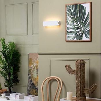 Aplique de Pared LED 10W de Aluminio Temis Blanco Cálido 3000K