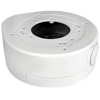 SP205DM Caja de Conexiones - para cámaras Domo - Apto para Uso en Exterior - Instalación en Techo o Pared - Color Blanco - Pasador de Cables