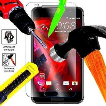 Pack a & D® Protector de pantalla cristal templado HTC One A9 Filtro Protector de pantalla invisible & inrayable cristal irrompible para Smartphone HTC a 9 Dual gris negro oro plata & rojo doble SIM 4 G