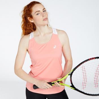 ASICS Court Camiseta de Tirantes para Mujer en Rosa Talla L