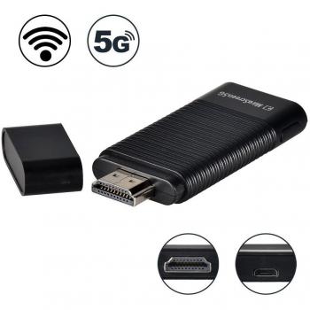 Adaptador de Pantalla MiraScreen 5G Receptor Reflejo para Televisión Dongle 1080P HDMI WiFi soporta Miracast DLNA AirPlay