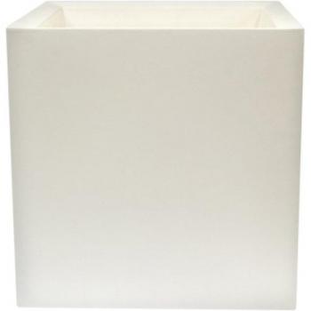 Macetero de polietileno blanco 50x50 cm WellHome