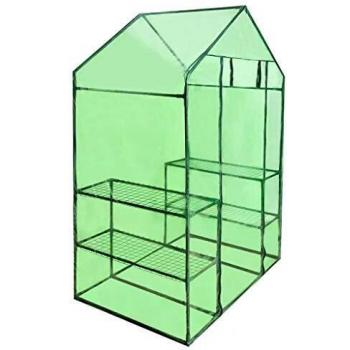 vidaXL Invernadero Doméstico Caseta Similla Cultivo de Plantas Jardín con 4 Estantes