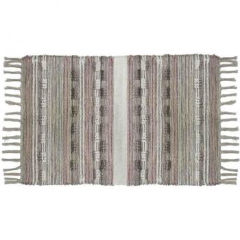 Alfombra DKD Home Decor Flecos Boho Poliéster Algodón (200 x 290 cm)