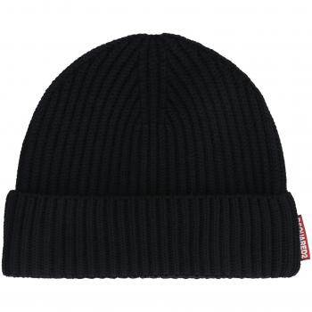 Dsquared2 Men's Black Beanie and Scarf Set - One Size