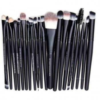 CAOLATOR Pro Pinceles de maquillaje 20pcs Fundación polvo de sombra de ojos Eyeliner Lip Brush herramienta