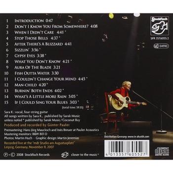 Don't I Know You From Somewhere? - Solo Live Album by Sara K
