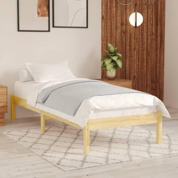 Cama de madera maciza de pino 100x200 cm