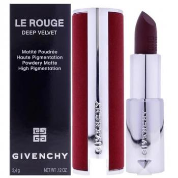 Givenchy Le Rouge Deep Velvet High Pigmentation Matte Lipstick No.38 Grenat Fumé 3.4g