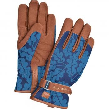 Burgon & Ball Gardening Gloves - Oak Leaf, Navy, S/M (1 Pair)