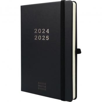 Finocam - Agenda Anual 18 Meses Minimal M5 SV H24-25 Negro Intl+