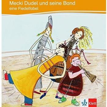 Mecki Dudel und seine Band A1/A2 - Libro de texto para aprendizaje de alemán, incluye ejercicios interactivos, material complementario en línea, diseñado para estudiantes de nivel A1 a A2, ilustraciones coloridas y actividades lúd
