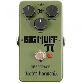 Electro-Harmonix Green Russian Big Muff Fuzz Effect Pedal for Electric Guitar