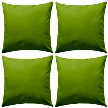 vidaXL 4X Cojines para Exteriores 45x45cm Verde Manzana Casa y Jardin Hogar