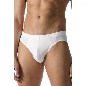 Mey Casual Cotton Men's Briefs with Woven Under Waistband - White, XXL