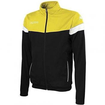 Kappa VACONE JKT Chaqueta, Niños, Negro/Amarillo/Blanco, 12Y