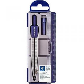 STAEDTLER 550 50 - Compás, Azul, Plata