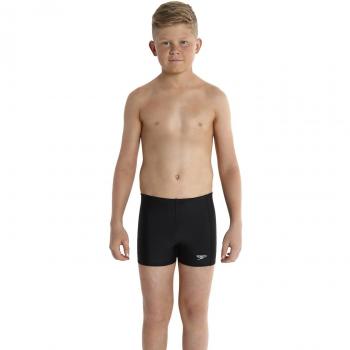 Speedo Sports Logo Panel Bañador, niños, Negro