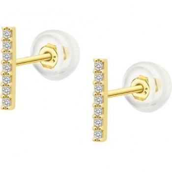 Pendientes Time Road Hin00147 Basics Oro 9K Acabado Brillo