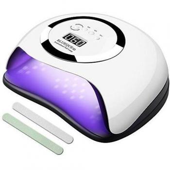 BLISSDAY Lámpara Led Uñas UV LED 120 W Curado de Esmalte de Gel Secador de Uñas Rápido con Función de Temporización - 10S / 30S / 60S / 99S Para Manicura/Pedicure Nail Art Hogar el Salón