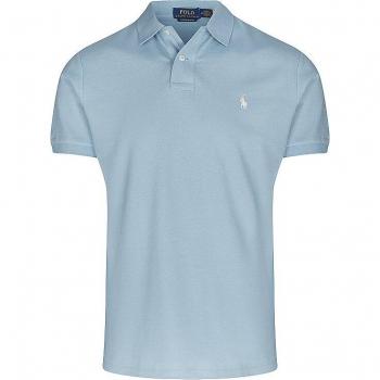 Polo Ralph Lauren Custom Slim Fit Men's Piqué Polo Shirt - Light Blue - Size XXL