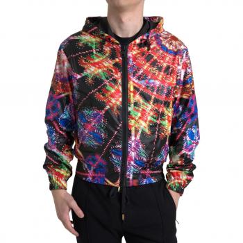 Dolce & Gabbana Multicolor Zip Hooded Sweatshirt Sweater - IT46 | S