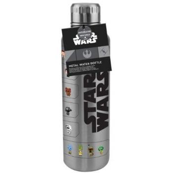 Botella Metálica Paladone Star Wars Personajes 500 ml 64 bits