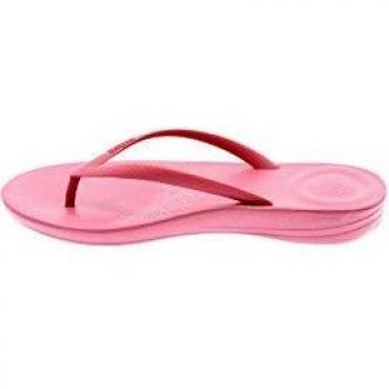 Fitflop Iqushion Ergonomic Flip-Flops, Chanclas para Mujer, Rojo